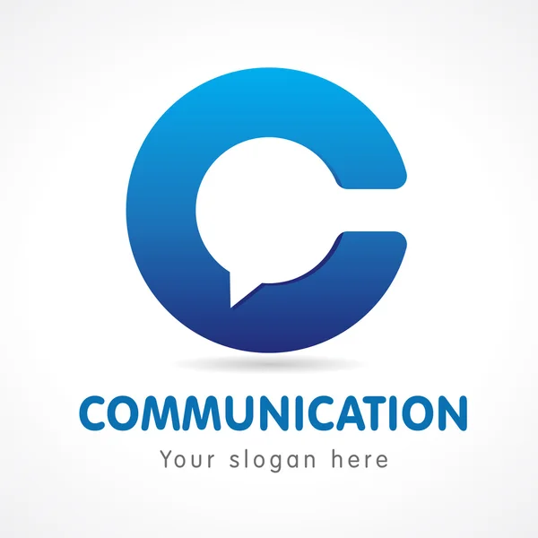 Logo de comunicación — Vector de stock