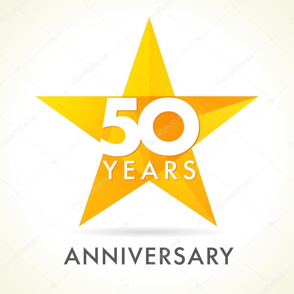 50 anniversary star logo