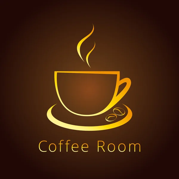 Cafe cup logo — Stockvector