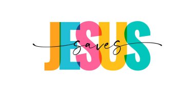 İsa, Christian T-shirt 'ü kurtardı yaratıcı tasarım, motivasyon logosu.