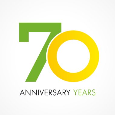 70 daire yıldönümü logosu