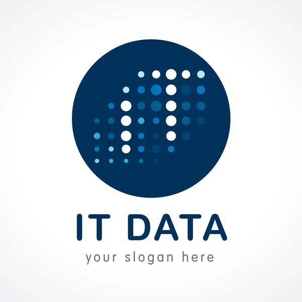 It Datenlogo — Stockvektor