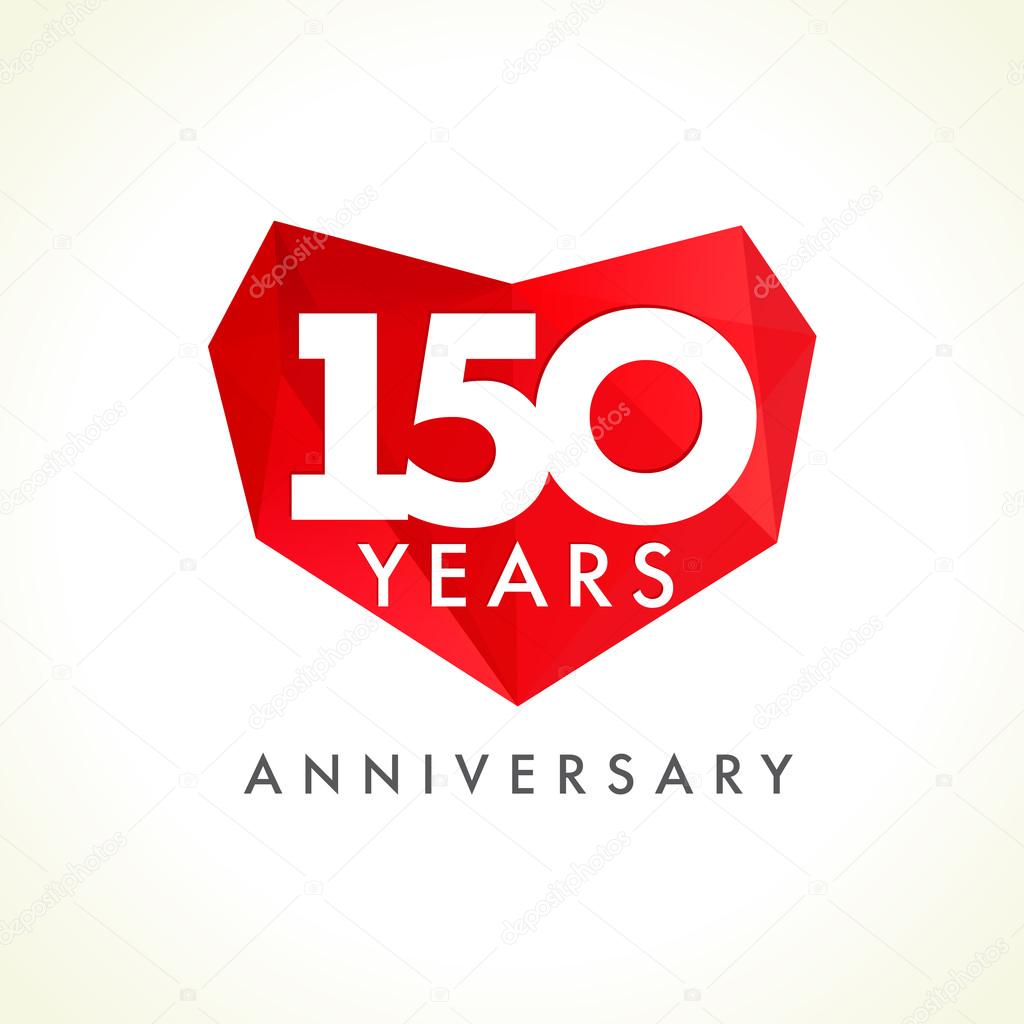 Free Vector  150 years anniversary badge