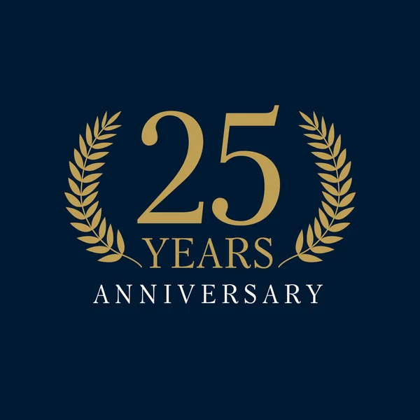 Logotipo real 25 aniversario — Vector de stock