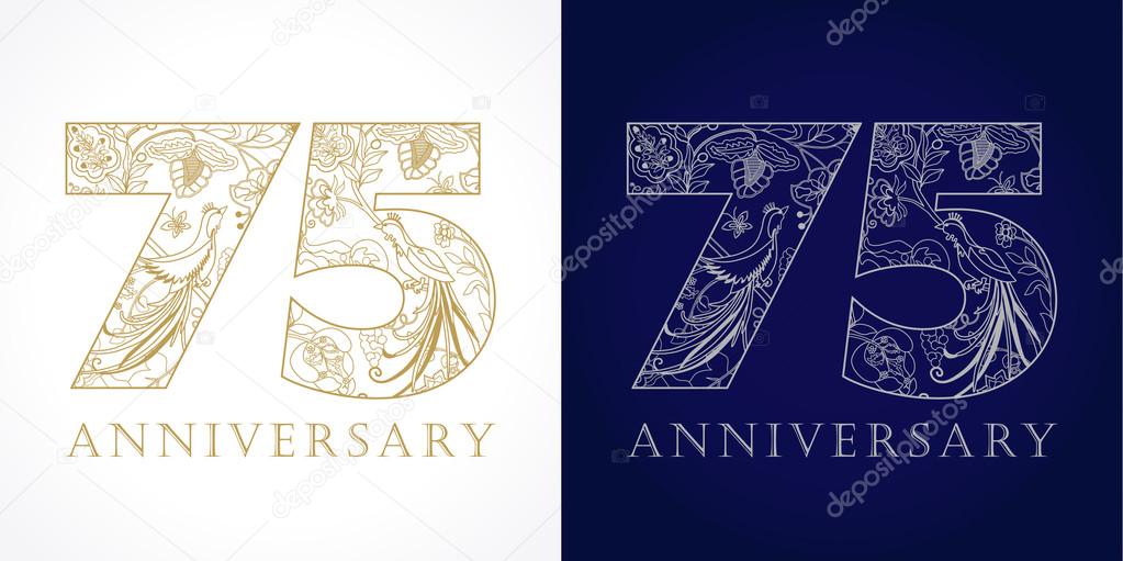 75 anniversary vintage logo.