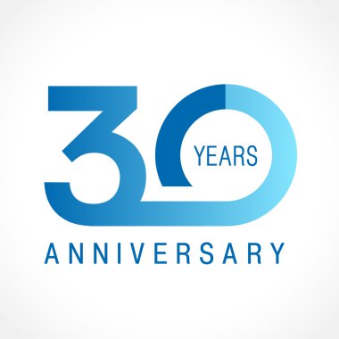 30 anniversary classic logo. clipart