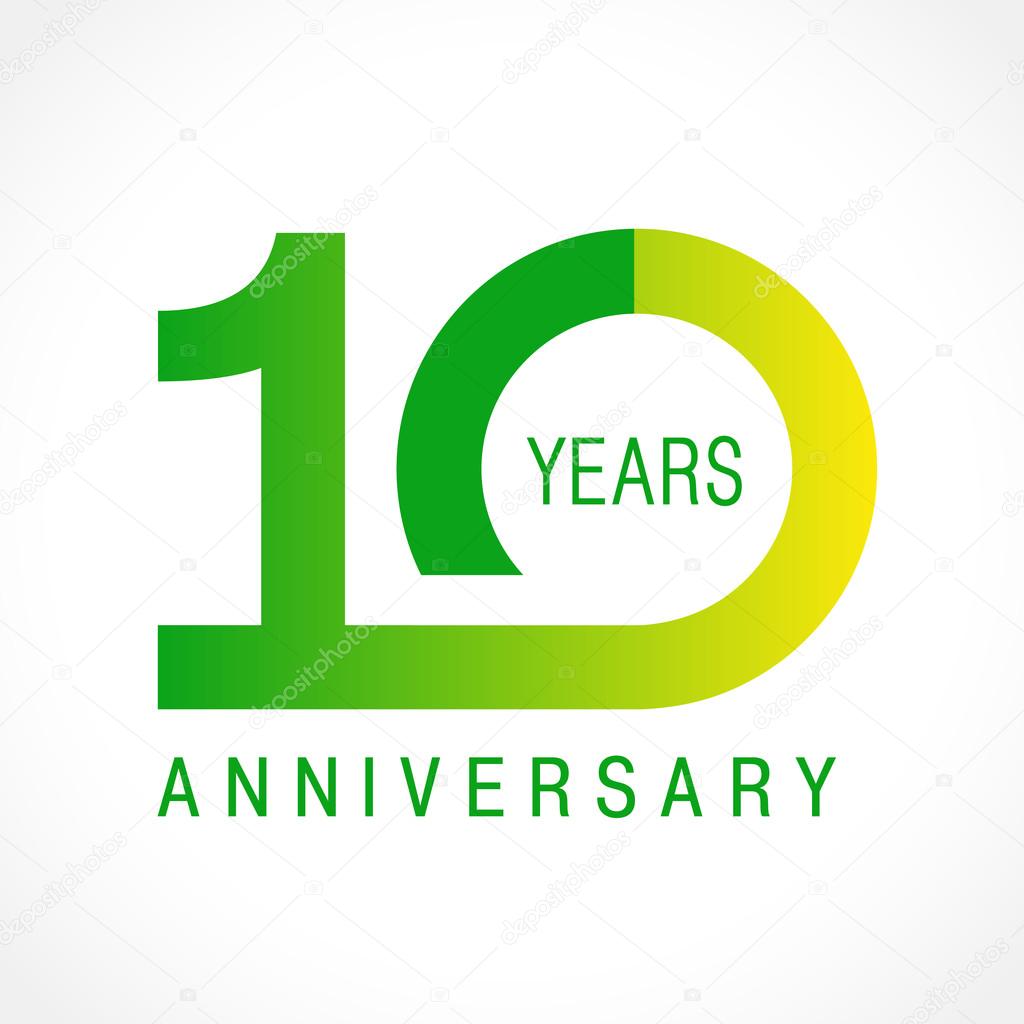 10 anniversary classic logo.