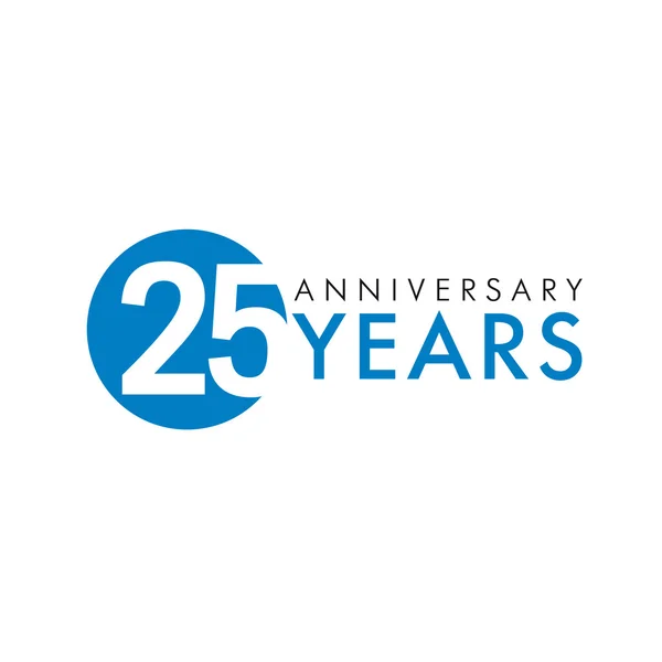 25 Jahre Logo — Stockvektor