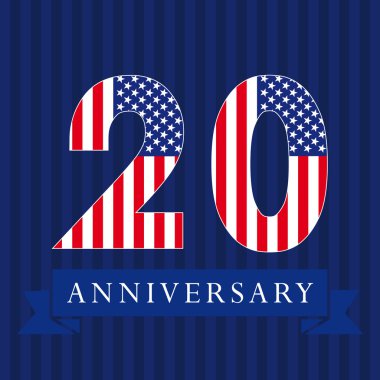 20 Yıldönümü ABD logosu.