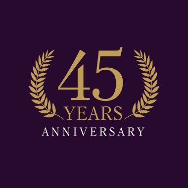 45 yıldönümü Kraliyet logosu