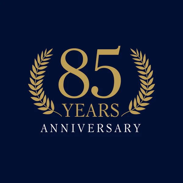 85 anniversario logo reale — Vettoriale Stock