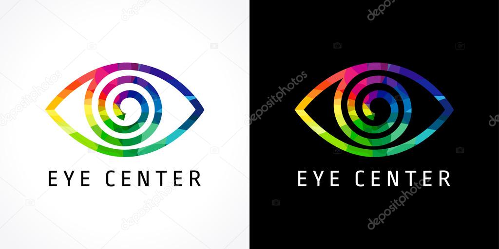 Eye clinic color logo.