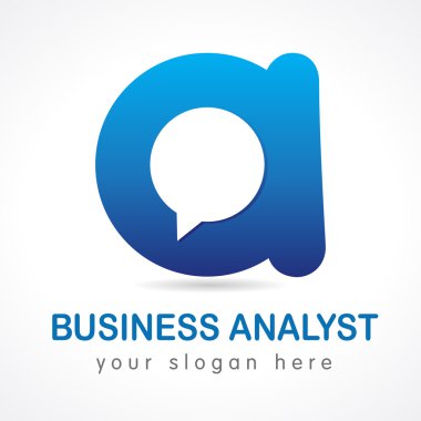 İş analisti mektubu bir logo