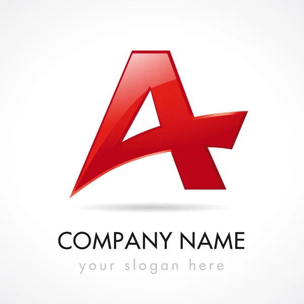 Um logotipo da empresa carta — Vetor de Stock