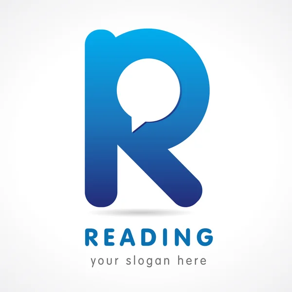 Reading R logo — Stock Vector