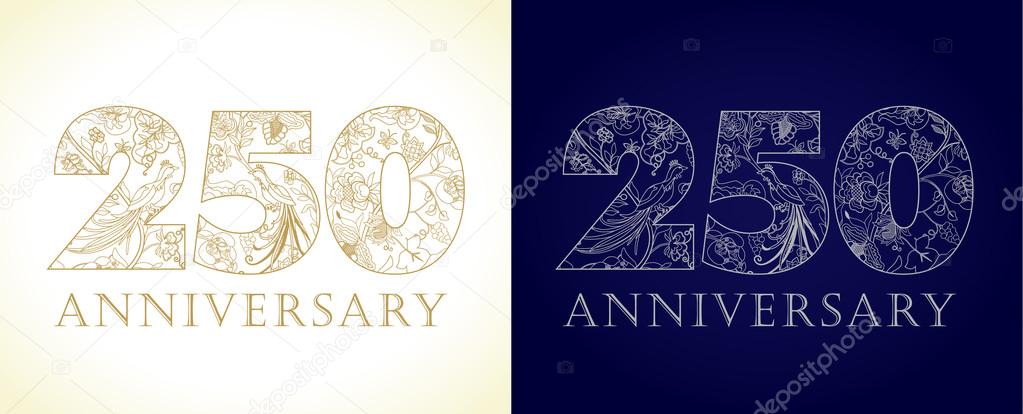 250 anniversary vintage logo.