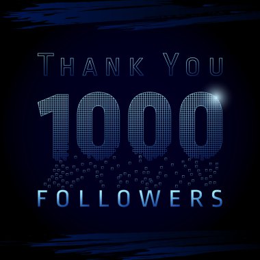 Teşekkür ederim 1000 takipçileri numaraları.