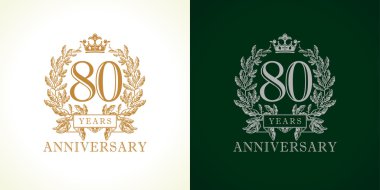 80 yıl dönümü lüks logosu