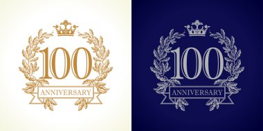 100 yıldönümü lüks logosu.