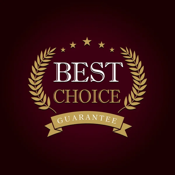 Logo van de beste keuze — Stockvector