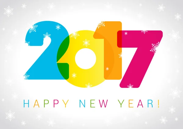 2017 new year card — Stock Vector