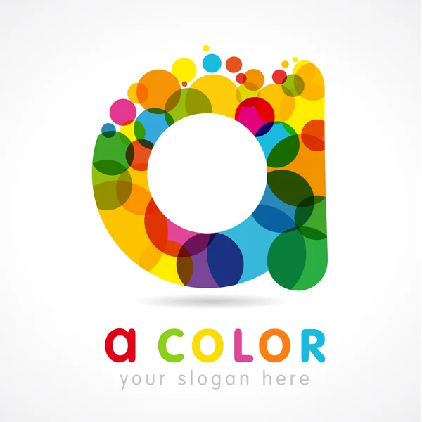 Colore Un logo — Vettoriale Stock