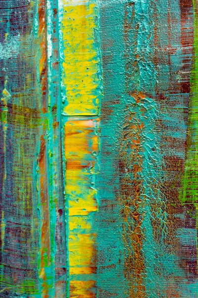 Abstraktní malovaná plátna. Olejové barvy na paletě. — Stock fotografie