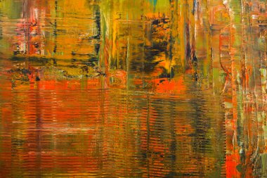 Acı dolu tuval soyut. Yağlı boya bir paleti.