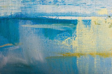 Acı dolu tuval soyut. Yağlı boya bir paleti.