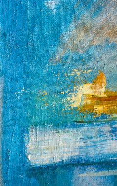 Acı dolu tuval soyut. Yağlı boya bir paleti.