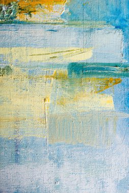 Acı dolu tuval soyut. Yağlı boya bir paleti.