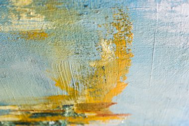 Acı dolu tuval soyut. Yağlı boya bir paleti.