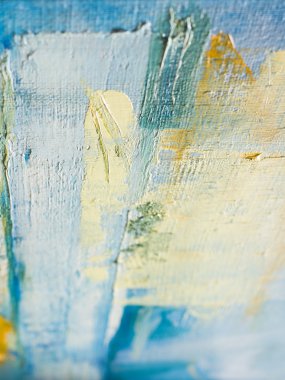 Acı dolu tuval soyut. Yağlı boya bir paleti.