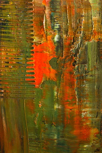 Abstraktní bolestným plátno. Olejové barvy na paletě. — Stock fotografie