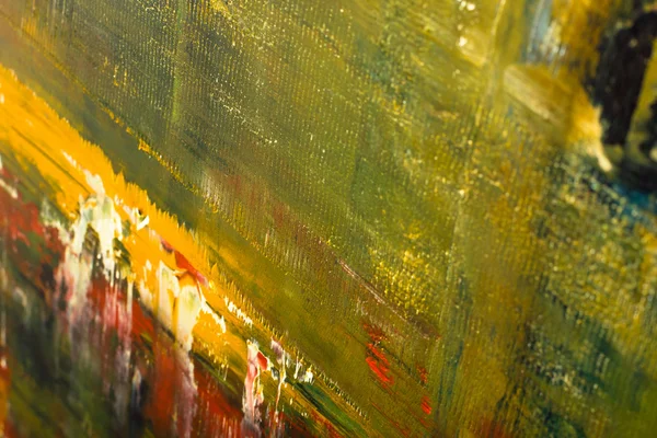 Abstraktní bolestným plátno. Olejové barvy na paletě. — Stock fotografie