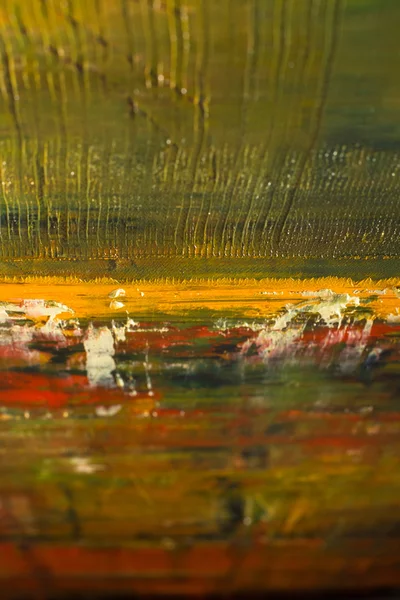 Lienzo dolorido abstracto. Pinturas al óleo en una paleta . — Foto de Stock
