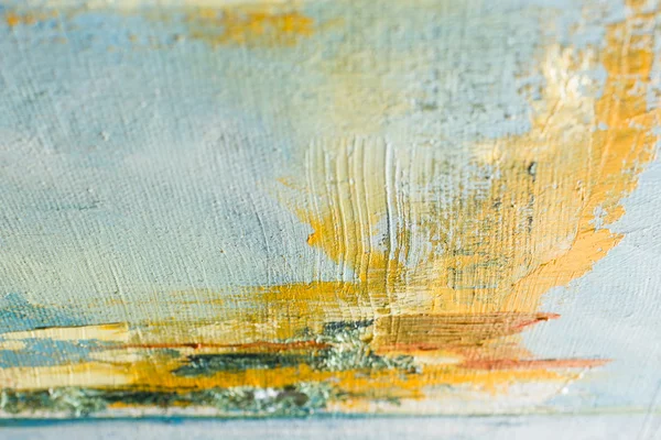 Abstracte gepijnigd canvas. Olieverf op een palet. — Stockfoto