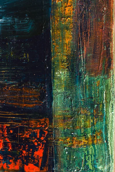 Lienzo dolorido abstracto. Pinturas al óleo en una paleta — Foto de Stock