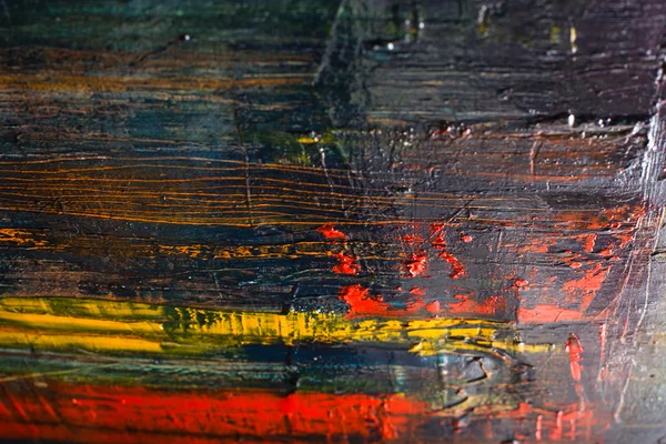 Acı dolu tuval soyut. Yağlı boya bir paleti — Stok fotoğraf