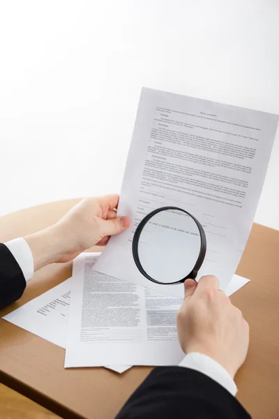 Hands signing business documents. Signing papers. Lawyer — Stock Photo, Image