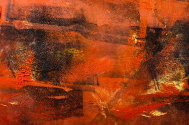 Soyut tuval boyalı. Yağlı boya bir palet üzerinde. Renkli arka plan.