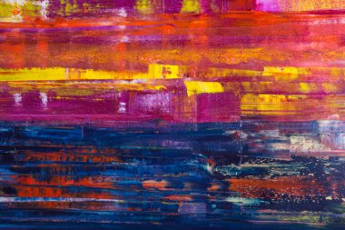 Soyut tuval boyalı. Yağlı boya bir paleti.