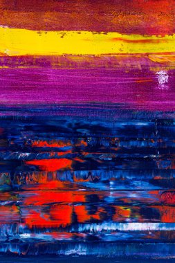 Soyut tuval boyalı. Yağlı boya bir paleti.