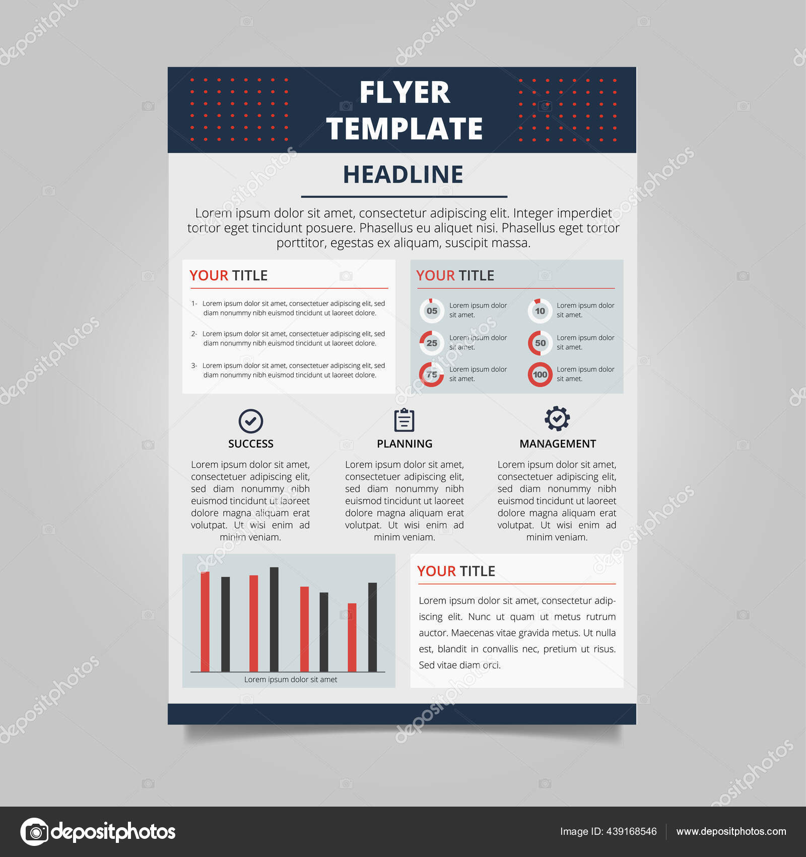 Modern Informational Flyer Template Stock Photo © businessofbasti Modern Informational Flyer Template Stock Photo © businessofbasti