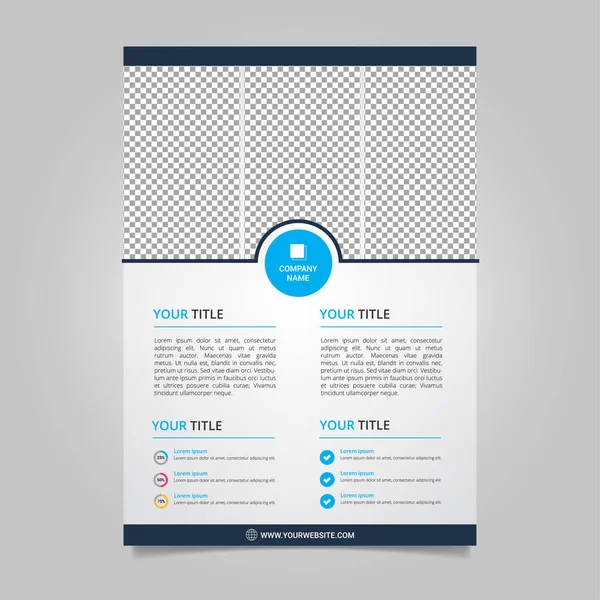 Vector Abstracte Brochure Template Ontwerp — Stockfoto