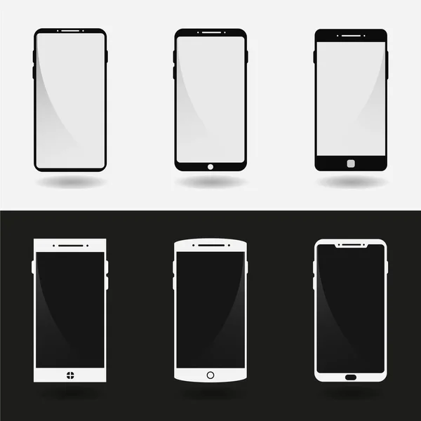 Vektör akıllı telefon paketi şablonu