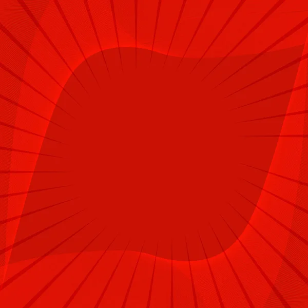 Snygg Röd Komisk Bakgrund Med Vågiga Linjer — Stock vektor