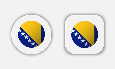 Bosna-Hersek Ulusal Bayrak Düğmesi Simgesini Yuvarladı