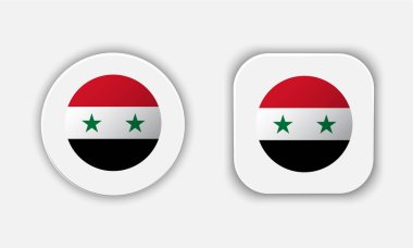 Suriye Ulusal Bayrak Düğmesi Simgesini Yuvarladı