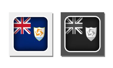 Anguilla Meydanı Yuvarlak Bayrak Simgesi